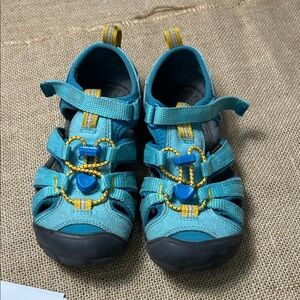 Keen Kids Teal and Yellow Adventure Sandals